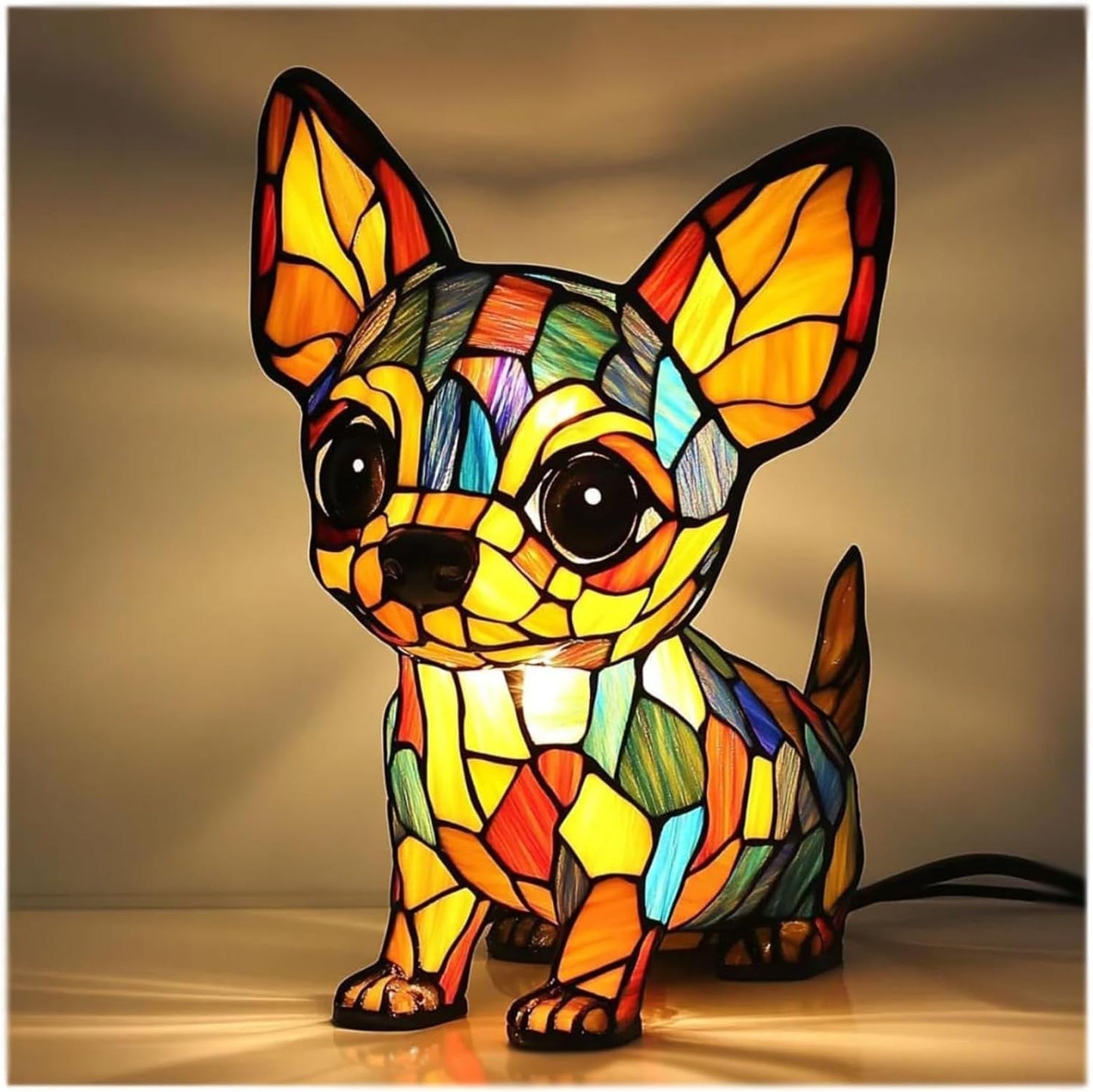 Patoune – Colourful Glass Magic Lamp for Dogs