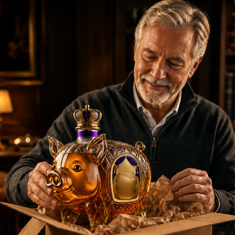 Bouteille de Whisky - Édition Cochon