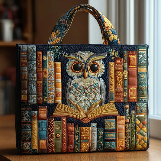 Artisan Bag - Owl and Antique Books