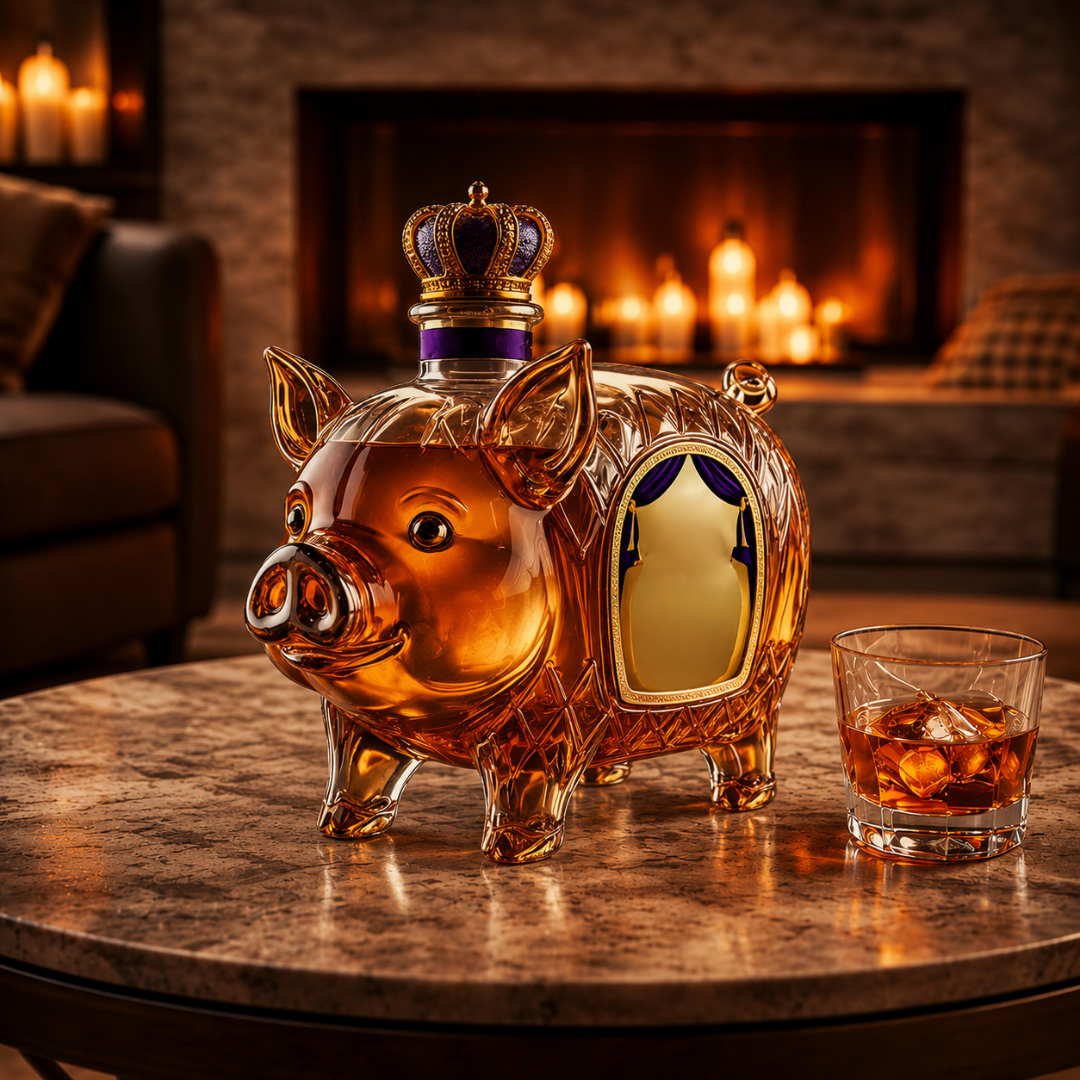 Bouteille de Whisky - Édition Cochon