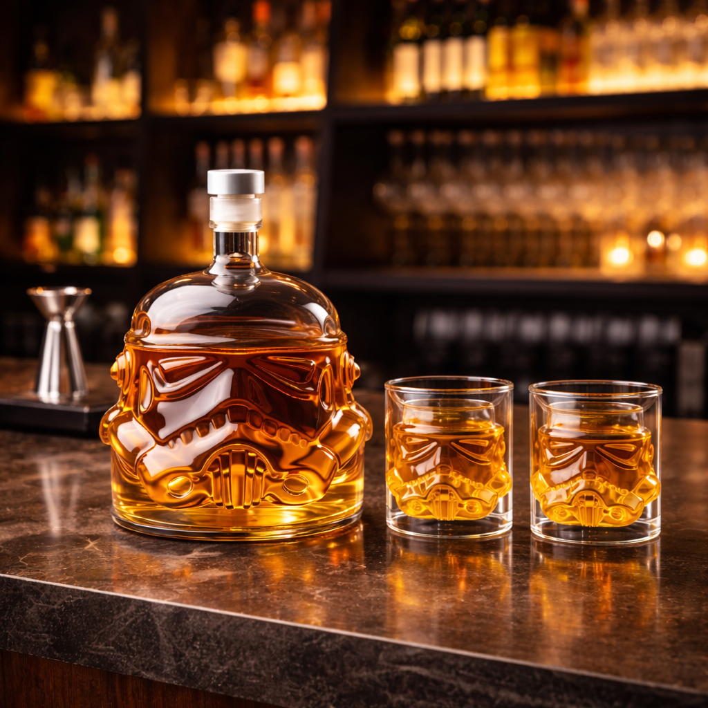 Bouteille de whisky - Édition Star Wars et Verres