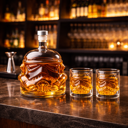 Bouteille de whisky - Édition Star Wars et Verres