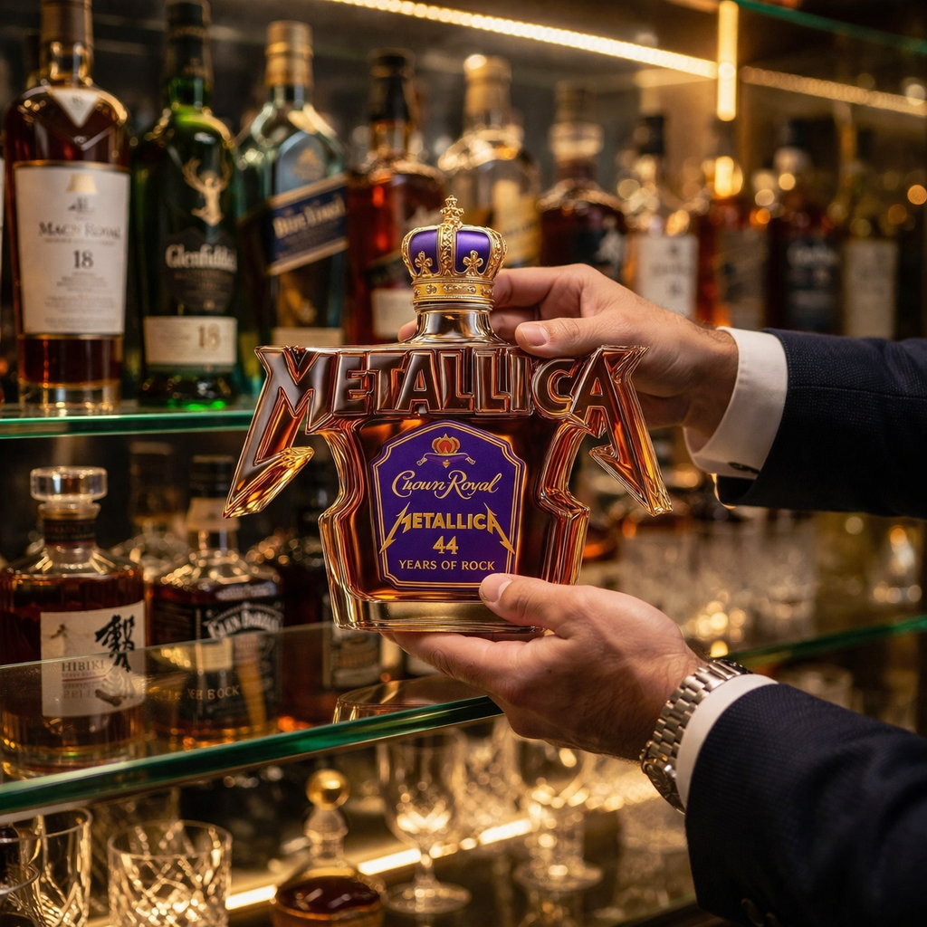 Bouteille de Whiskey - Édition Rock Metallica