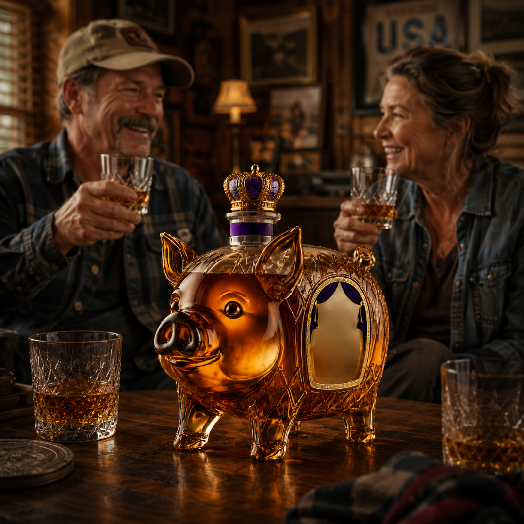 Bouteille de Whisky - Édition Cochon
