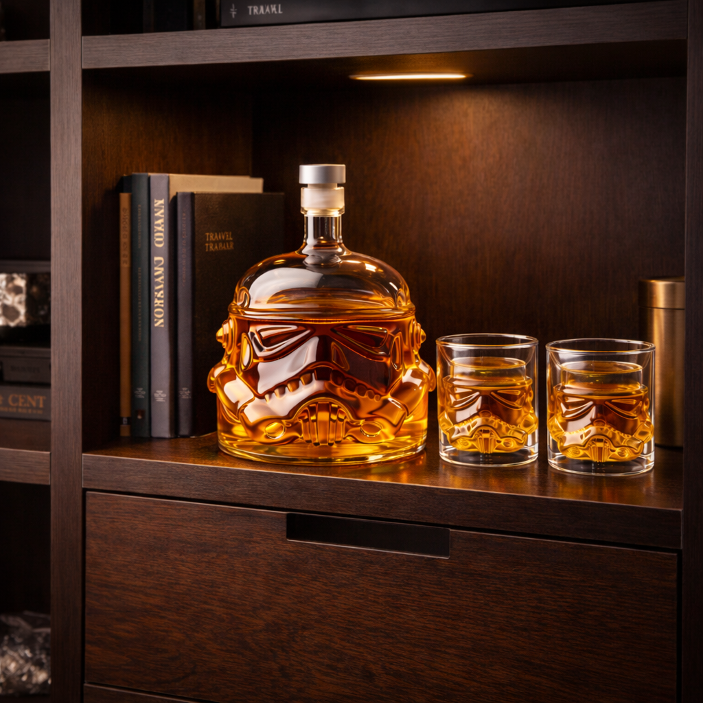 Bouteille de whisky - Édition Star Wars et Verres