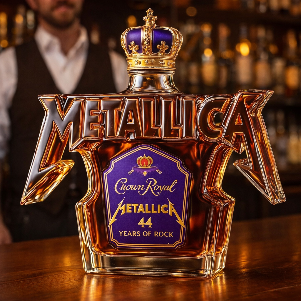 Bouteille de Whiskey - Édition Rock Metallica