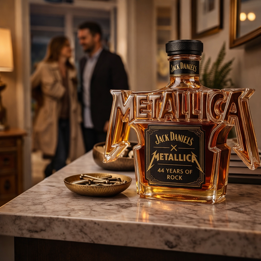 Bouteille de Whiskey - Édition Rock Metallica