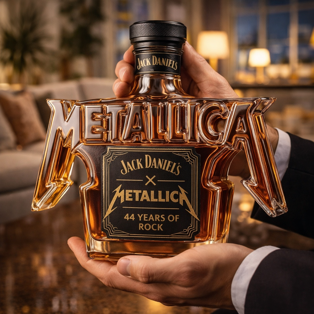 Bouteille de Whiskey - Édition Rock Metallica