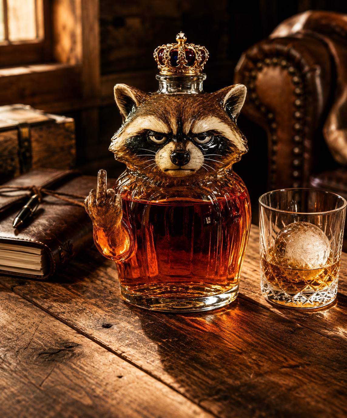 Bouteille de Whisky — Édition Raccoon Rebel