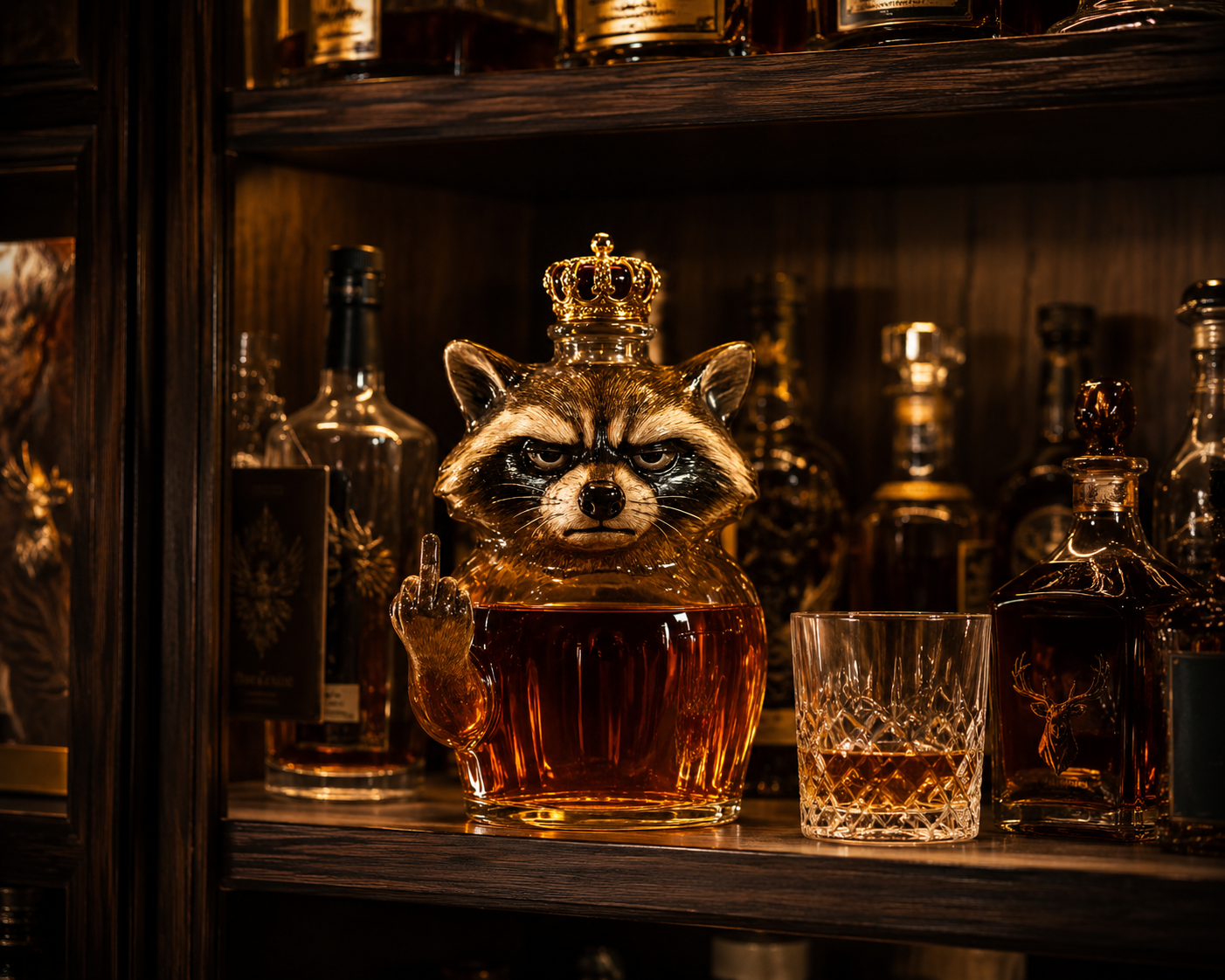 Bouteille de Whisky — Édition Raccoon Rebel