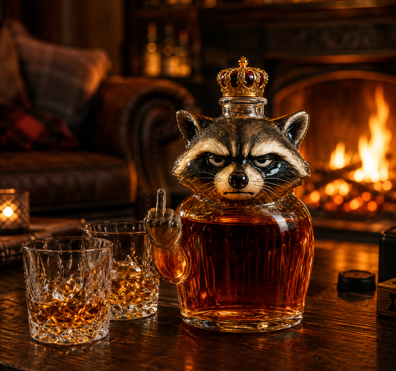 Bouteille de Whisky — Édition Raccoon Rebel