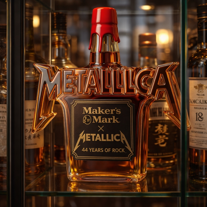 Bouteille de Whiskey - Édition Rock Metallica