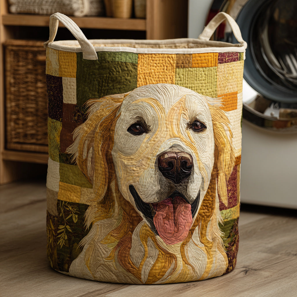 Goldie | Happy Laundry Basket Golden Retriever