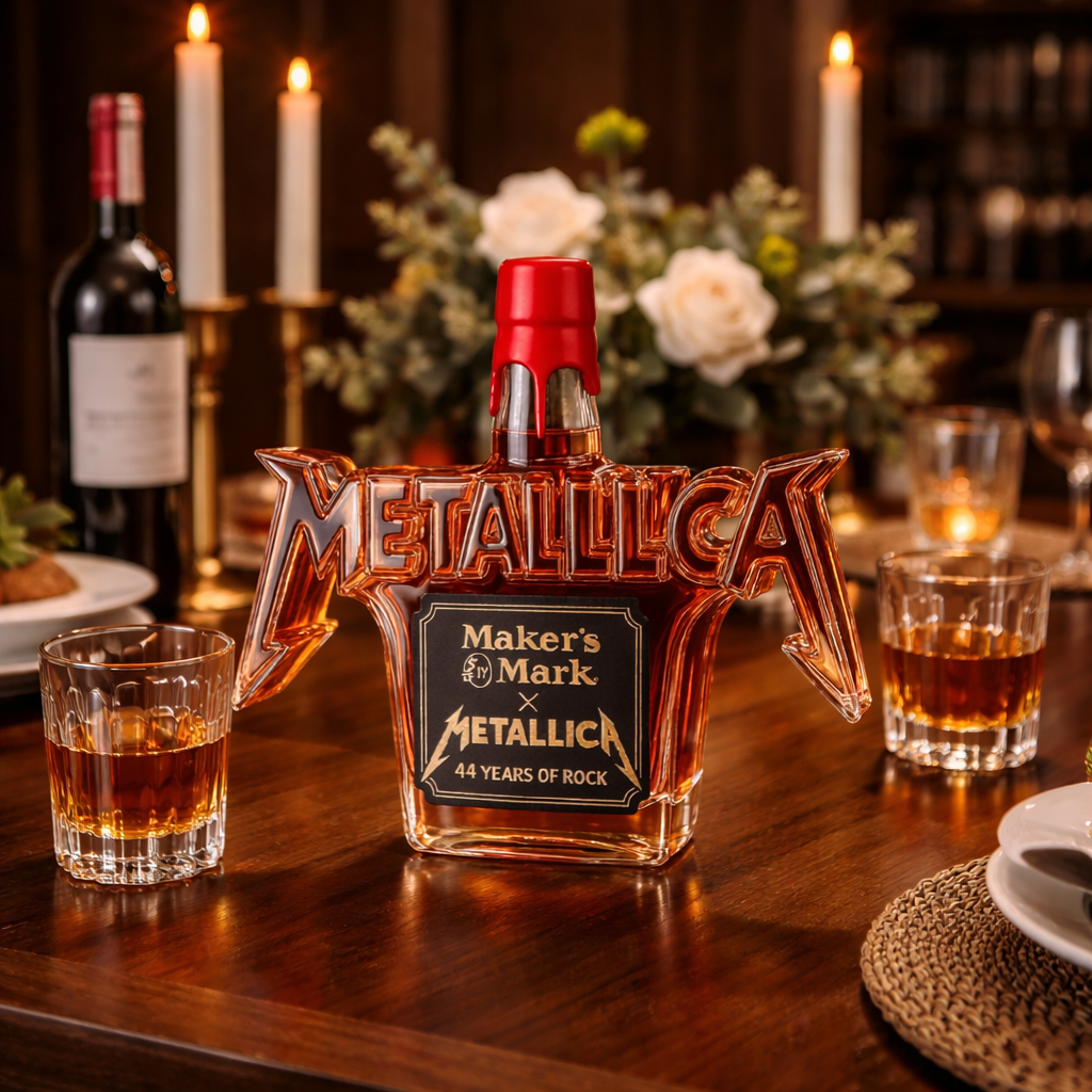 Bouteille de Whiskey - Édition Rock Metallica