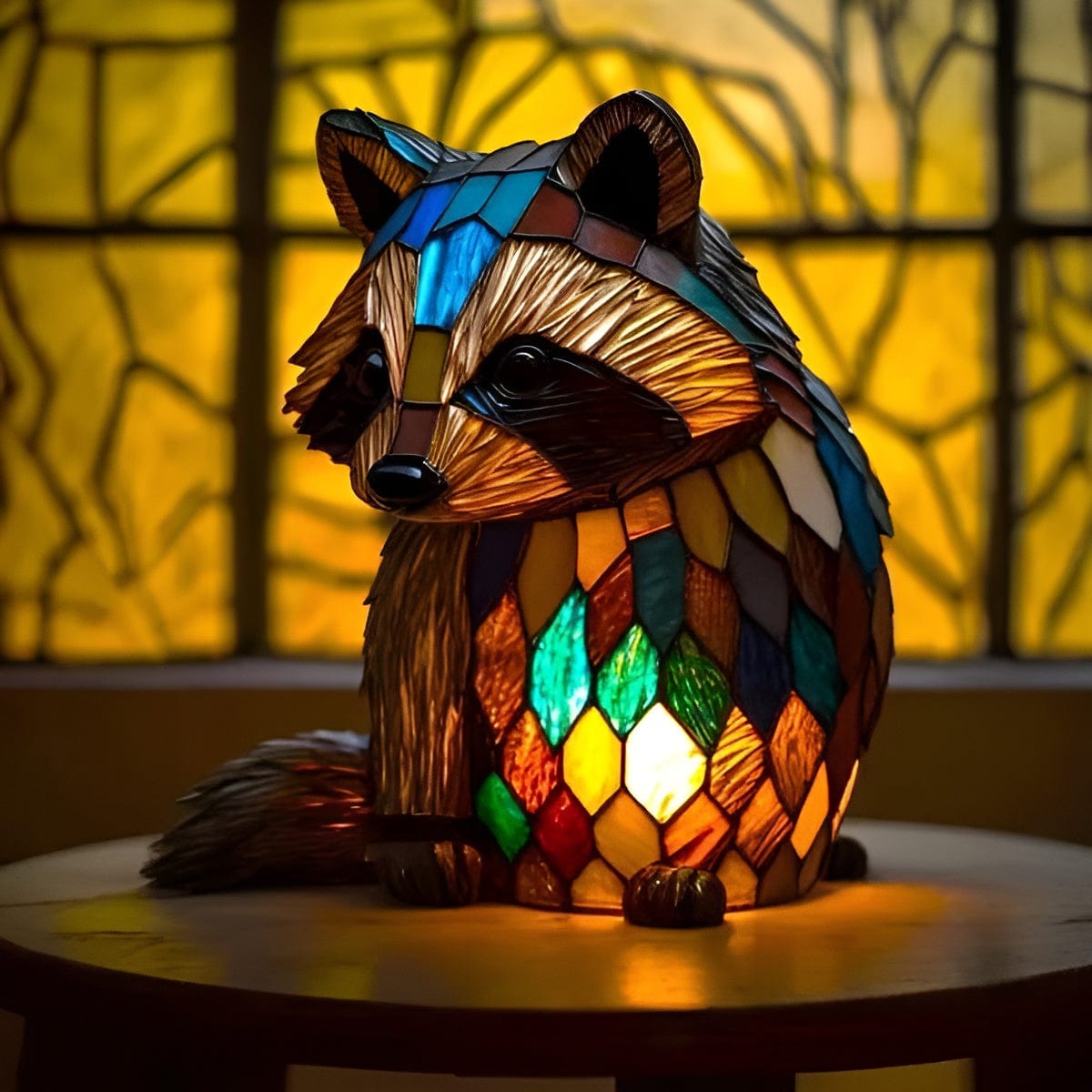 Glow Raccoon Lamp