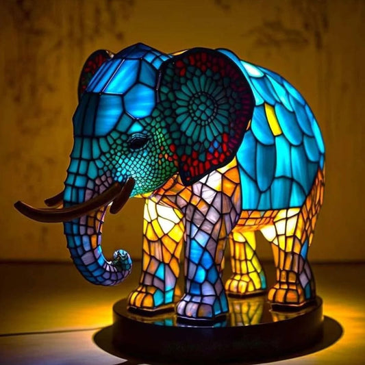 Royal Lamp with Luminous Elephant