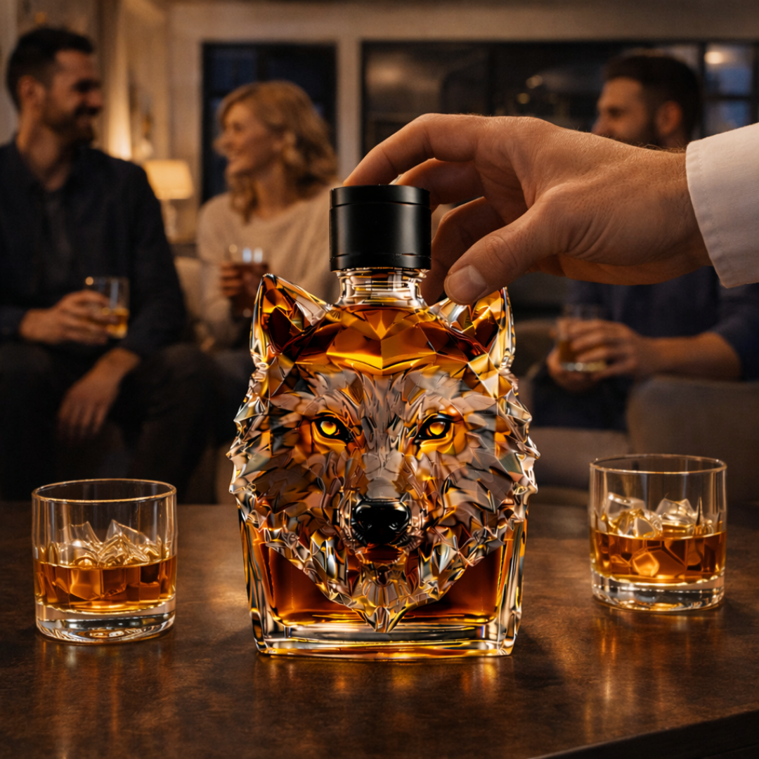 Bouteille de Whisky - Édition Loup